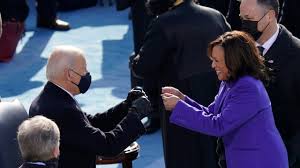 President Joe Biden and Vice President Kamala Harris celebrate their win. (Photo Courtesy of KXAN Austin.) 