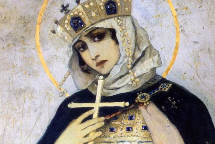 M. Nesterov, “Princess Olga,” Vladimir Cathedral, 1892